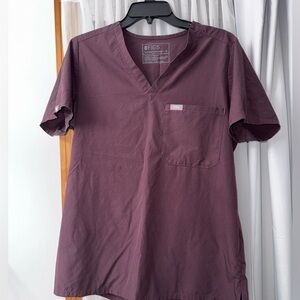 FIGS scrub top Deep Plum